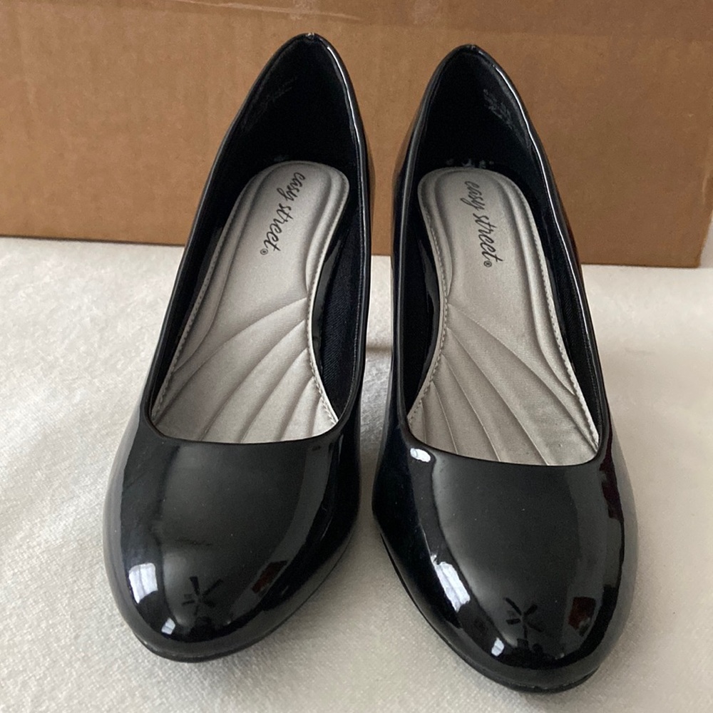 EASY STREET Patent leather Womens Passion Pumps Spike Heel